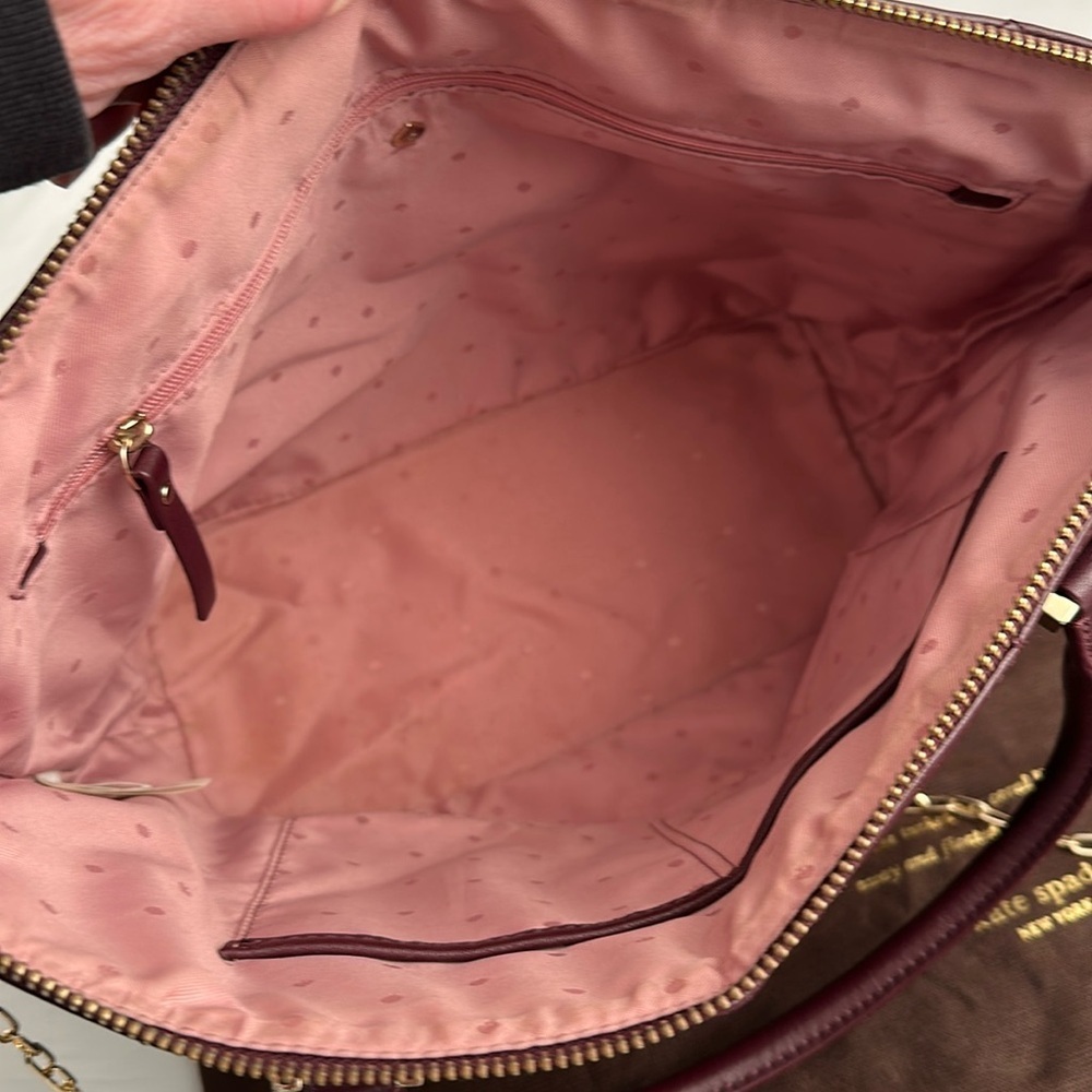 Kate Spade Emerson Place small Gina mulled wine tote bag - Picture 6 of 14